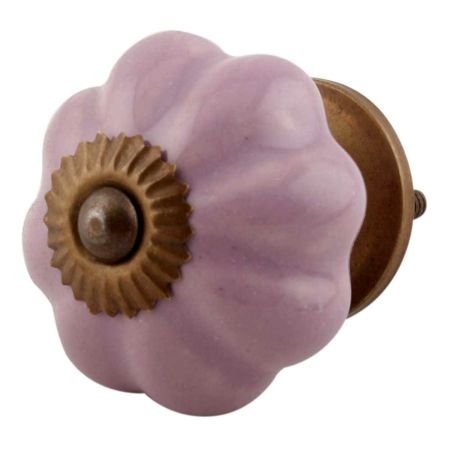 Lavender Ceramic Melon Dresser Knob online